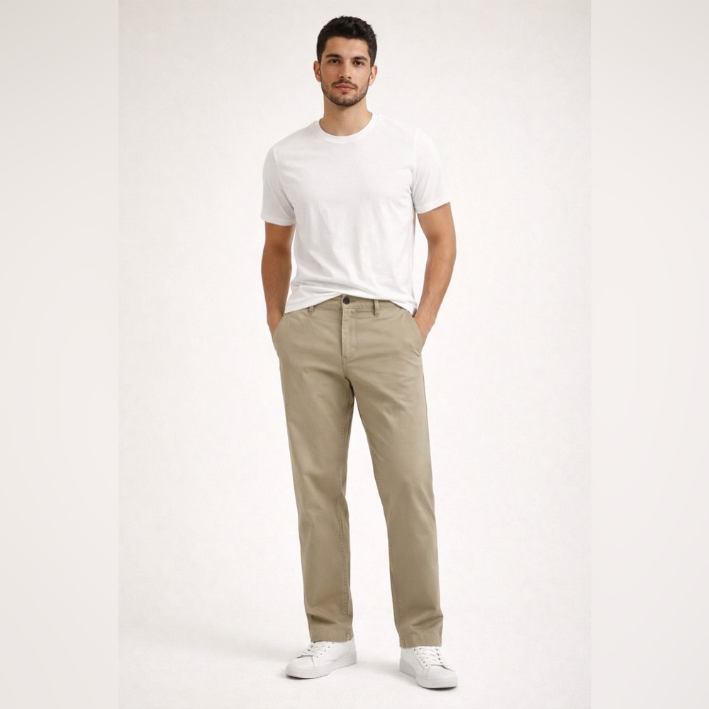 Zara Men's Khaki Chinos | tan | size 38